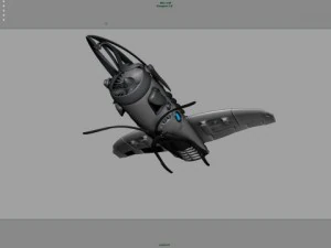 animation du dirigeable khal Modèle 3D