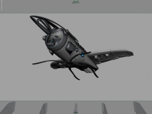 khal airship animation Model 3D