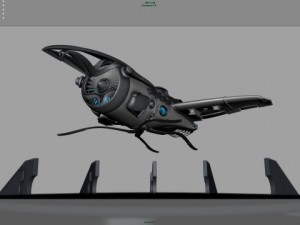 khal airship animation Model 3D