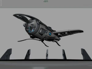 animation du dirigeable khal Modèle 3D