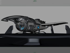 khal airship animation Model 3D