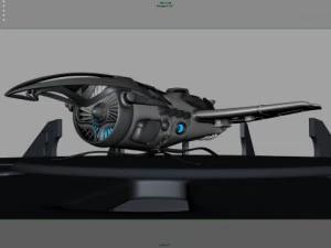 animation du dirigeable khal Modèle 3D