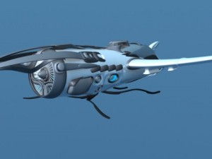 khal airship rigged 3D Model