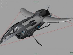 khal airship rigged 3D Model