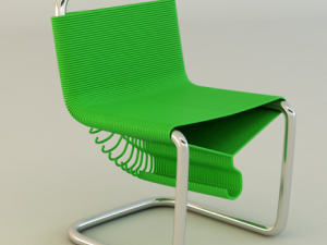 coat check chair Model 3D