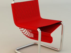 coat check chair Model 3D