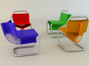 coat check chair Model 3D