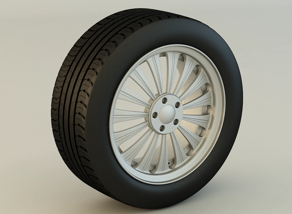 wheel 3D Model .c4d .max .obj .3ds .fbx .stl .blend 