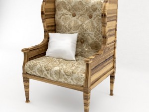 old fancy chair 3D Модель