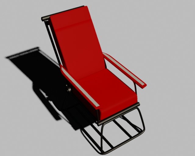 an easy chair 3D 模型 .c4d .max .obj .3ds .fbx .stl .blend 