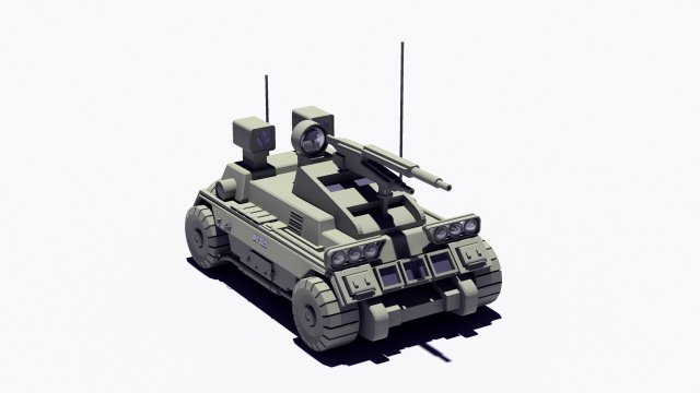 armed tank 3Dモデル .c4d .max .obj .3ds .fbx .stl .blend 