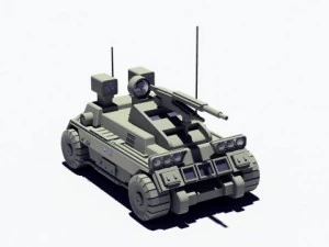 armed tank 3D Model
