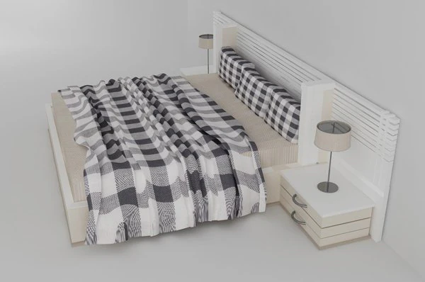bed 3D Model .c4d .max .obj .3ds .fbx .stl .blend