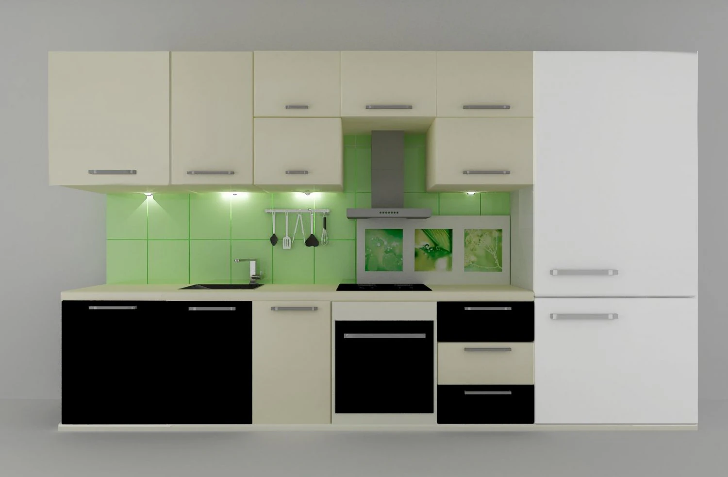 kitchen 3D Model .c4d .max .obj .3ds .fbx .stl .blend 