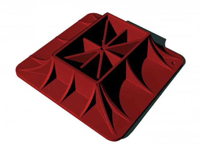 пластиковое основание высокого подъемного домкрата 3D Модель .c4d .max .obj .3ds .fbx .stl .blend