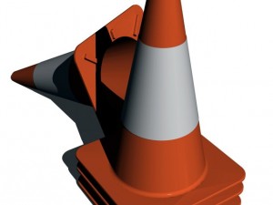 stack of traffic cones Modèle 3D