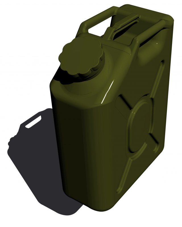 plastic military jerry can Model 3D .c4d .max .obj .3ds .fbx .stl .blend