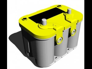 спиральная батарея оптима 3D Модель