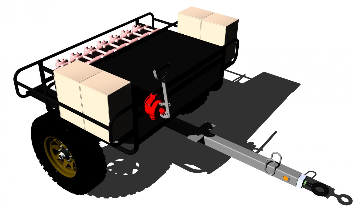 remolque de alcance extendido Modelo 3D .c4d .max .obj .3ds .fbx .stl .blend 
