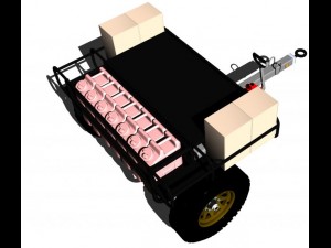 extended range trailer 3D 模型