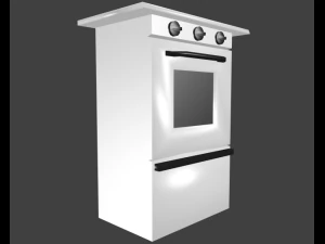 lowpoly gasstove 3D Model