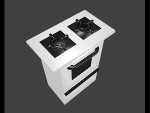 lowpoly gasstove 3D Модель