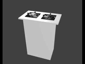 lowpoly gasstove 3D Model