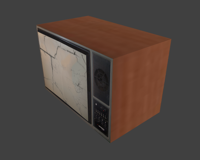 lowpoly tv 3D Model .c4d .max .obj .3ds .fbx .stl .blend 