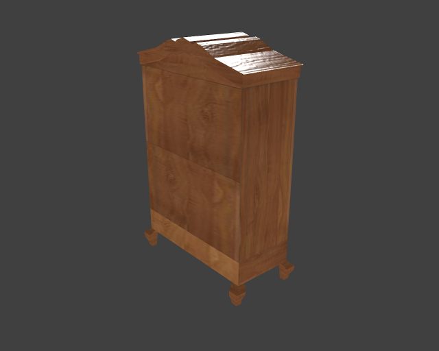 lowpoly wardrobe 3D 模型 .c4d .max .obj .3ds .fbx .stl .blend 