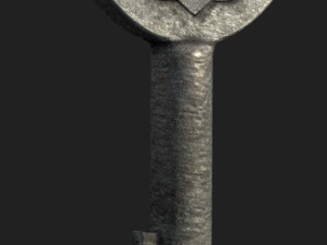 heart shaped lock Model 3D