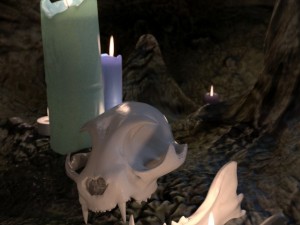 cat skull zbrush sculpture 3D-Modell