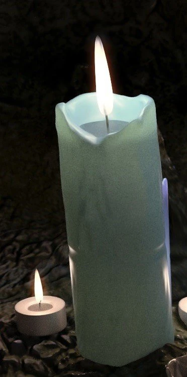 candle prop model 3D Model .c4d .max .obj .3ds .fbx .stl .blend 