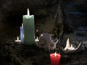 candle prop model 3D Model