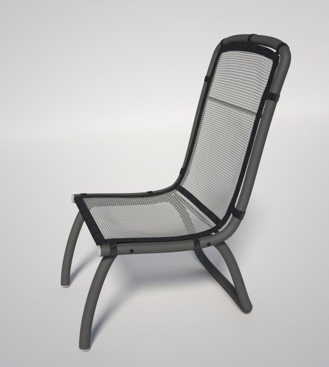 generic mesh patio chair 3D Model .c4d .max .obj .3ds .fbx .stl .blend 