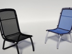 generic mesh patio chair 3D Model