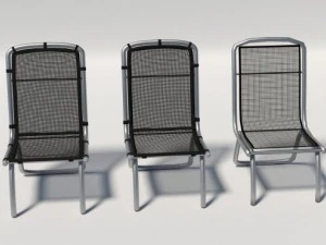 generic mesh patio chair 3D Model