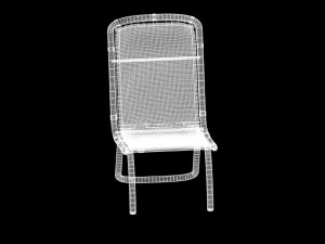 generic mesh patio chair 3D Model
