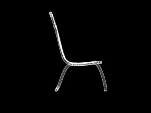 generic mesh patio chair 3D Model