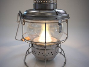 antique lantern kerosene Model 3D