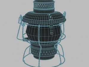antique lantern kerosene 3D Model
