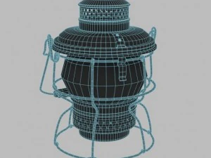 antique lantern kerosene 3D Model