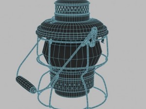 antique lantern kerosene 3D Model