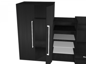big black wall 3D Model