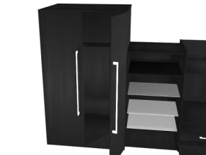 big black wall 3D Model
