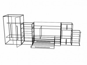 big black wall 3D Model