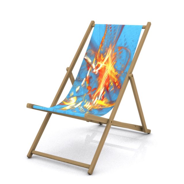 deck chair Modelo 3D .c4d .max .obj .3ds .fbx .stl .blend 