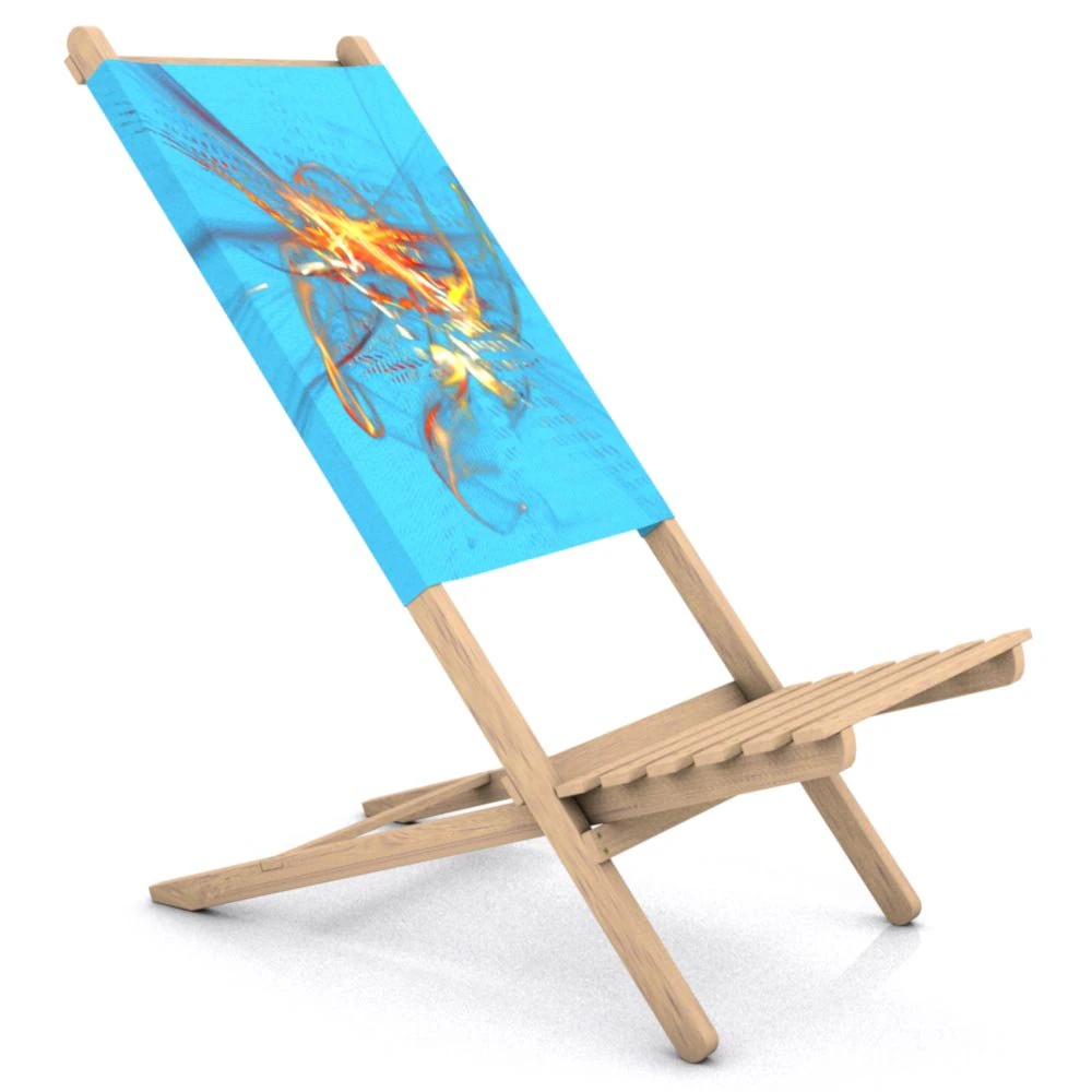beach chair 3D Model .c4d .max .obj .3ds .fbx .stl .blend 
