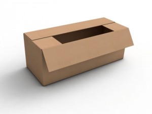 Karton wellpappe fefco 0201 Modèle 3D