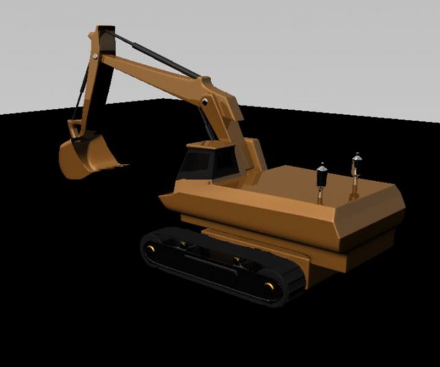 digger 3D Model .c4d .max .obj .3ds .fbx .stl .blend 
