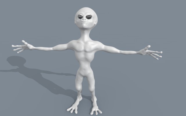 alien grey Modèle 3D .c4d .max .obj .3ds .fbx .stl .blend 